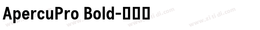 ApercuPro Bold字体转换